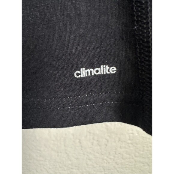 Adidas Shirt Mens Large Black Ultimate Tee Climalite V Neck Athletic Performance - Picture 4 of 6
